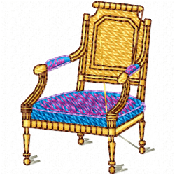 Chairs Embroidery Design 4 Chairs Embroidery Design 4
